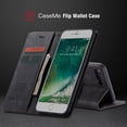 thumbnail image 4 of iPhone 6s Plus Wallet Case, iPhone 6 Plus Case,Shockproof Premium Leather Magnetic Flip Folio Stand Protective Cover,Black, 4 of 8