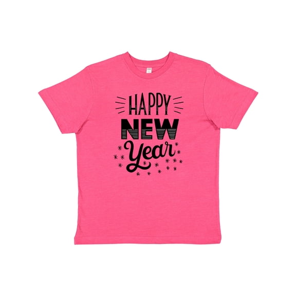 Inktastic Happy New Year in Hand Lettering Youth T-Shirt
