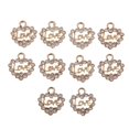thumbnail image 2 of 10 Piezas Charms Colgantes Craft Supplies Con De Imitación Para La Fabricación De Joyas Accesorios Para Pulseras Collar DIY Pendientes perfecl encantos del corazón de amor de cristal, 2 of 8