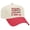 Natural/Red, variant on Patriot Pride Embroidered Otto Hat 5 Panel Mid Profile – 250 Years of Freedom 1776–2026 Heart Script Design - Natural/Red