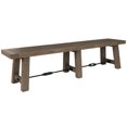 thumbnail image 1 of Pemberly Row Transitional Reclaimed Pine Bench in Weathered Brown, 1 of 9