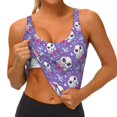 thumbnail image 3 of Pofeuu Owl And Flowers Print Sports Bra for Women Sexy Vest Yoga Running Gym Fitness Crop Bras Tops-XX-Large, 3 of 8