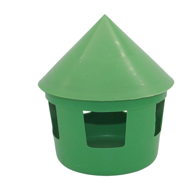 Contenedor de alimentos para loros de alimentación de palomas con accesorios de tapa, cubierta de dispensador de aves de contenedor de alimentos para