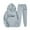 Gray, variant on Baqcunre Women's 2 Piece Set Outfits Heart Print Hoodies Pullover   Joggers Pants Sweatsuits with Pockets - Sportswear for Available In Multiple Colors, 1Pc Long Sleeve   1Pc Trunk Beige L