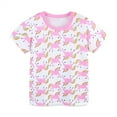 thumbnail image 4 of WIBACKER Two-Piece Pajamas for Girls Cute Unicorn Summer Short Sleeve PJ Set Kids Sleepwear 3-8T, 4 of 8
