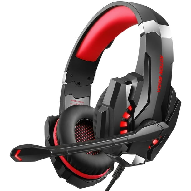 Auriculares para Juegos con Cable para PS5, PS4, PlayStation, Xbox, Nintendo Switch, Dispositivos Móviles y PC, Auriculares para Juegos con Micrófono con Cancelación de Ruido y Sonido Envolvente