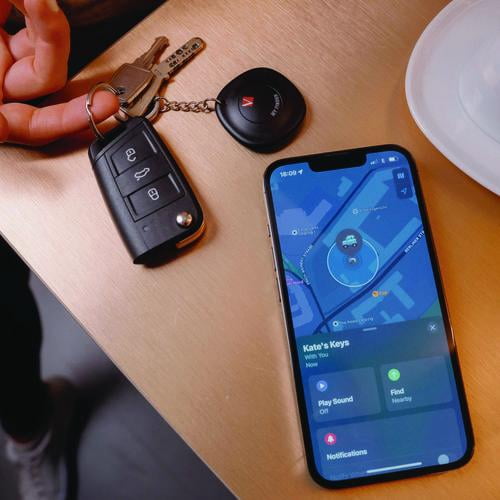 My Finder Bluetooth Tracker for Apple iOS, Black | Bundle of 2