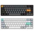 thumbnail image 2 of Teclado mecánico personalizado CNC de 67 teclas con estabilizadores atornillables PCB, estabilizador de teclas 2u chapado en oro transparente, 2 of 3
