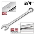 thumbnail image 2 of Powerbuilt 3/4 Inch Fully Polished SAE Combination Wrench - 644147, 2 of 6