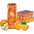 thumbnail image 2 of (Pack of 12), Odyssey Elixir Sparkling Energy Drink - Orange Ginger, 12 fl oz, 2 of 5