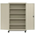 thumbnail image 3 of Sandusky® Jumbo Mobile Steel Storage Cabinet, 78"H x 46"W x 24"D, Putty, 3 of 7