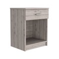 thumbnail image 3 of Nightstand with low shelf / Bedside snack spot / Gray color tranquility, 3 of 6