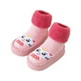 thumbnail image 3 of Girl Socks with Grips, 1 Pairs Non Slip Cotton Ankle Socks for Baby Boys Infants Kids 0-3 Years Old, 3 of 5