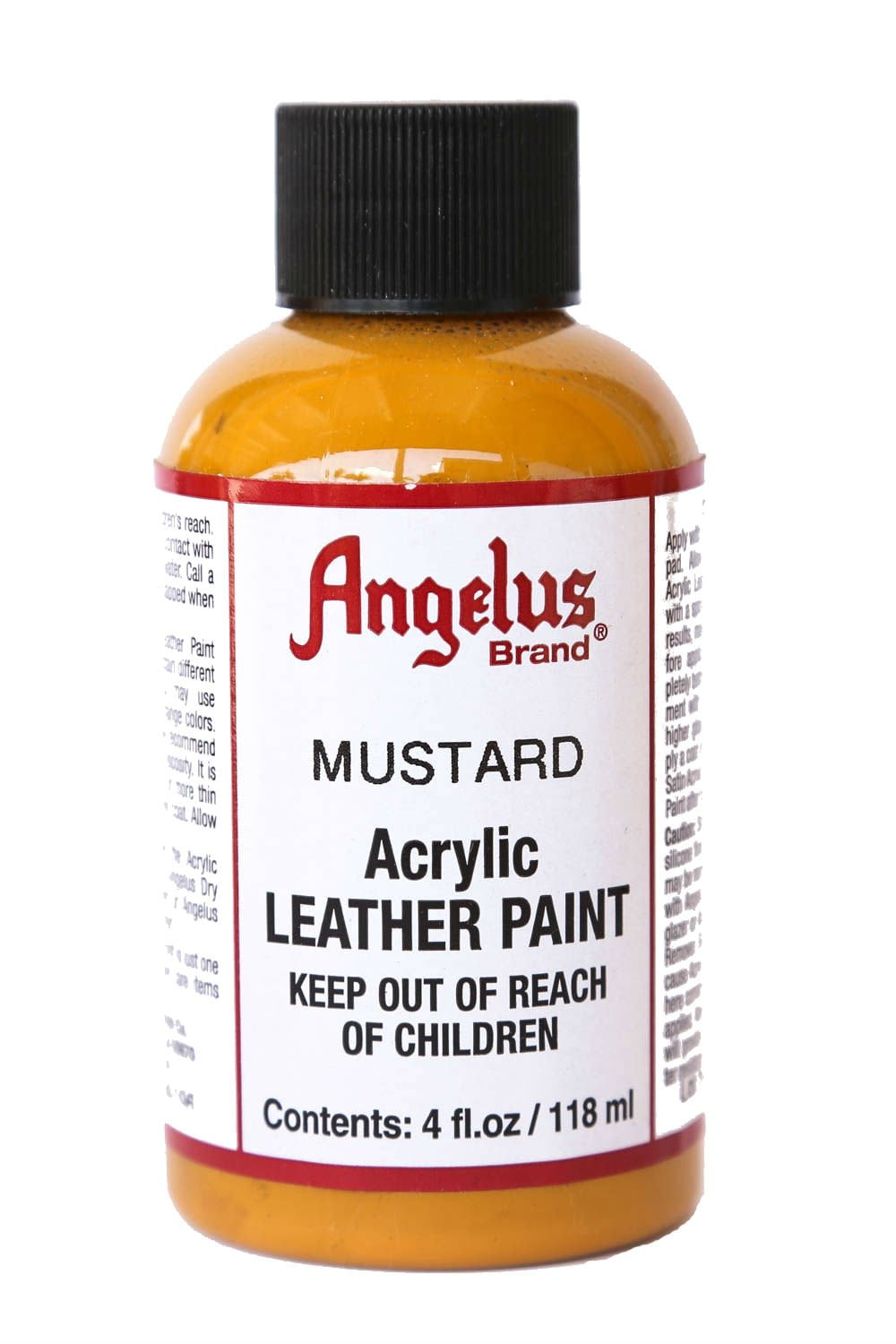 Angelus Acrylic Leather Paint, 4 fl.oz. Mustard