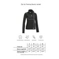 thumbnail image 3 of Expert Brand Women's Zip Up Training Sports Jacket, Black, Medium, 3 of 4