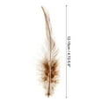 thumbnail image 2 of Uxcell 5-6 Inch Rooster Feathers, 100 Pack Bulk Natural Feathers for Crafts Style 2, Brown, 2 of 5