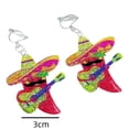 thumbnail image 2 of Mexican Dangle Earrings Exquisite Silver Jewelry For Her 2PCS, 2 of 2