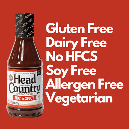 (2 Pack) Head Country Hot & Spicy BBQ Sauce (2 pack)
