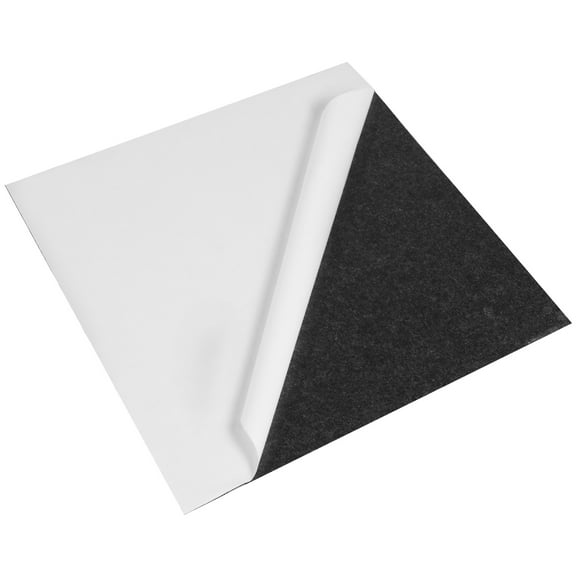 KFFKFF Self-Stick Carpet Tiles, 24” x 24” Adhesive Floor Squares, Comfortable Padded Carpeting, Simple Assembly for Indoor and Outdoor Spaces (15 Tiles, Deep Black)