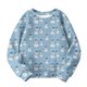 thumbnail image 4 of Blusas y camisas de manga larga con cuello redondo para niños Estampados navideños de manga larga Casual Suelto Forro polar para mayor calidez Sudadera con capucha de manga larga con cuello redondo pa, 4 of 5