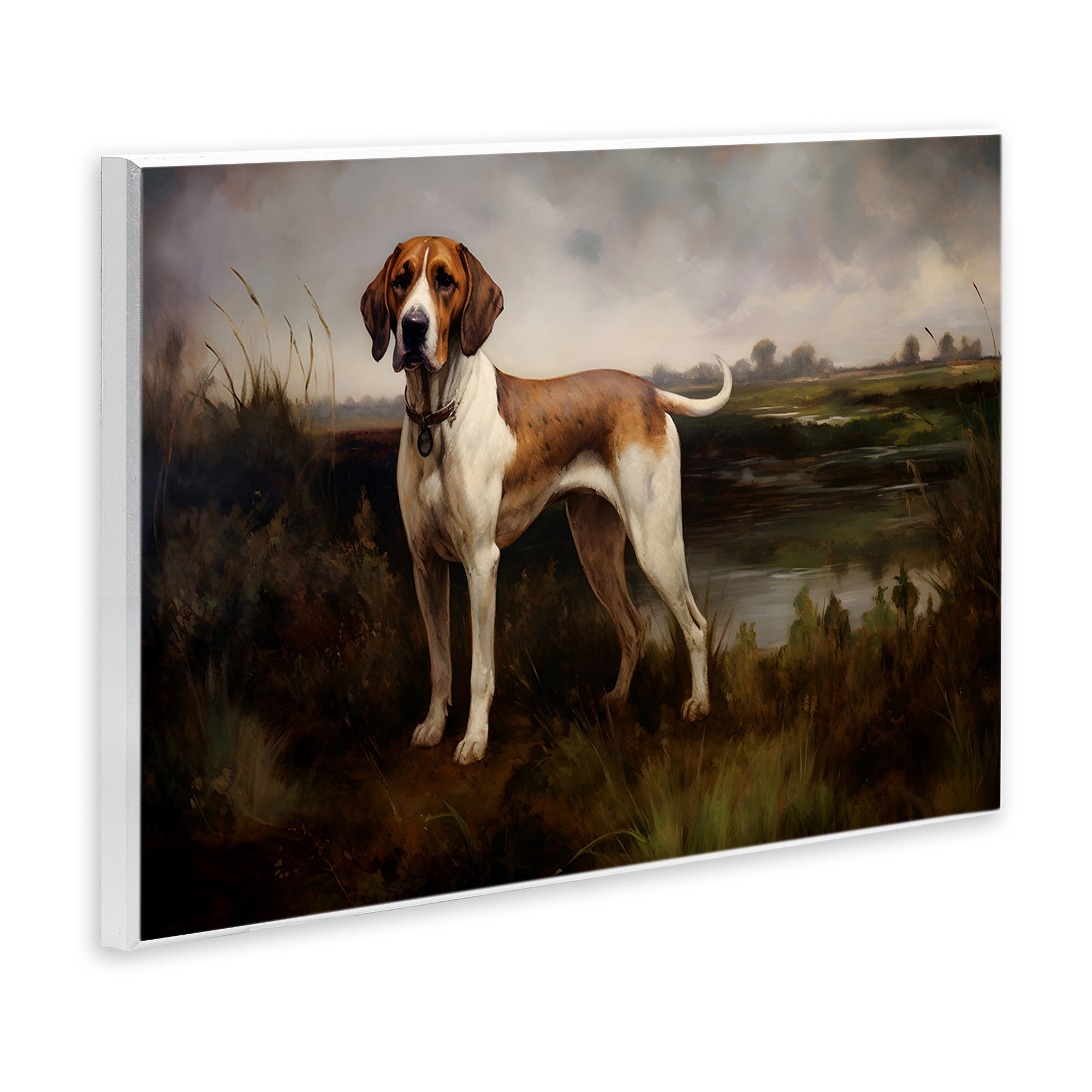 Stupell Industries On The Hunt Landscape Landscape Painting Unframed Art Print Wall Art, 19 x 13