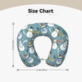 thumbnail image 5 of Xecao Snowflake Scarf Snowman Print Memory Foam Cervical Neck Pillow Versatile U-Shaped Pillows for Home,Office,Camping,Travelling,Soft Washable Cover, 5 of 8