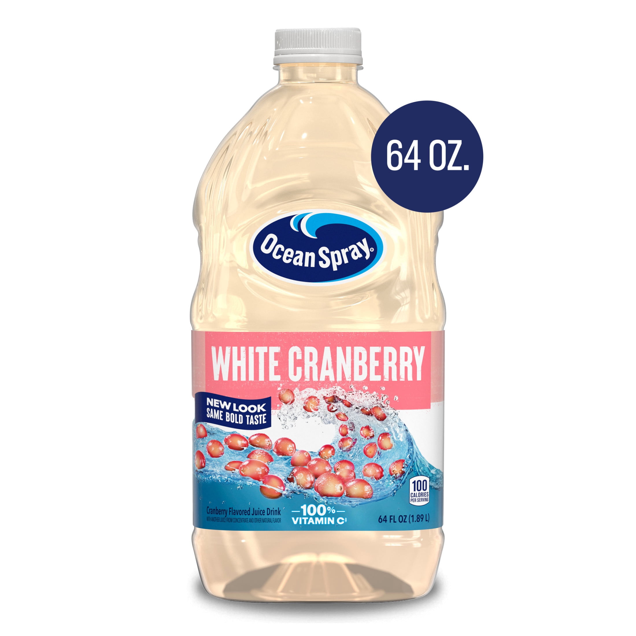 (8 pack) Ocean Spray® White Cranberry Juice Drink, 64 fl oz Bottle