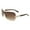 Gold Brown Tort (Brown), variant on Womens Designer Style Sunglasses Semi-rimless Shield UV400 Gunmetal Black, Black