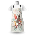 thumbnail image 3 of Animal Apron, Raccoon on Bicycle with a Cat Friend and Balloons Happy Birthday Journey Theme, Unisex Kitchen Bib with Adjustable Neck for Cooking Gardening, Adult Size, Multicolor, by Ambesonne, 3 of 4