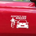 thumbnail image 2 of 13x20cm 3d Respect For Cyclists Waterproof Reflective Biker Motorcycle Car Auto Accessoires Sticker Decal Funny Vinyl On Car Styling,,Colorful Style1, 2 of 5