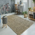 thumbnail image 5 of 8â€™ x 10â€™ Gray and Natural Braided Striped Area Rug, 5 of 5
