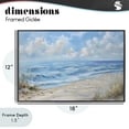 thumbnail image 4 of Stupell Industries Contemporary Coastal Tranquility Horizon Black Framed Giclee Art, 18 x 12, by Creative Studio, 4 of 8