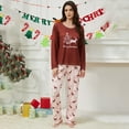thumbnail image 4 of Pajamas 2 PC Set Flannel Pajama Long Sleeve Top With Pants Cozy Winter Sleepwear Loungewear For Holiday Season, 4 of 9