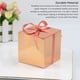 thumbnail image 5 of Caja de dulces cuadrada de 50 Uds., cajas de embalaje de Chocolate para regalo, fiesta de cumpleaños, decoración de boda y Navidad, accesorios Kits de decoración para fiestas Oro rosa/cinta Matsuzay HA080725-03, 5 of 6