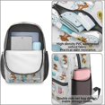 thumbnail image 4 of Highland Cow and Bathtub Print 17" School Backpacks for Teens,Waterproof Oxford Fabric,S-Shape Padded Straps for School,Travel,Hiking,Camping, 4 of 6