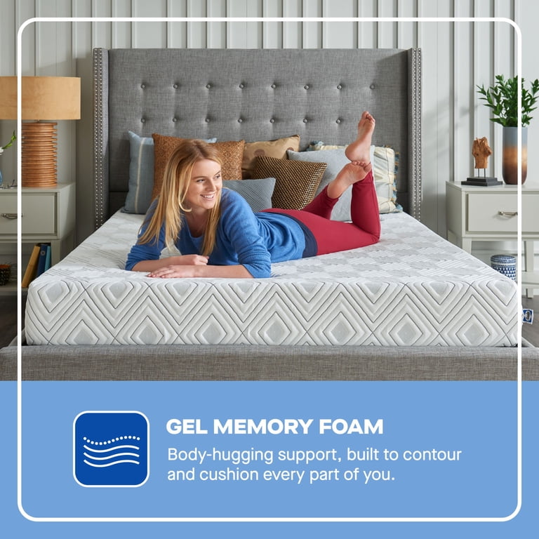 Sealy Essentials Soft 8” Gel Memory Foam Mattress, Twin Size