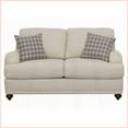 thumbnail image 5 of Modern Farmhouse Light Grey Upholstered 2-Piece Sofa & Loveseat Set with Reversible Cushions for Living Room, 5 of 9