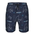 thumbnail image 3 of Susaid Hockey Players Print Men's Swim Trunks Hawaiian Bathing Mesh Lining Suit Swimsuits Beach Shorts with Pockets-3X-Large, 3 of 6