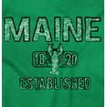 thumbnail image 2 of Maine Lobster Stenciled Distressed ME Plus Size Crewneck Graphic Tee Shirt Brisco Brands 2X, 2 of 5