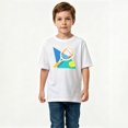 thumbnail image 2 of Boys Graphic T-Shirt Tennis Racket Ball Sport Kids Tees 100% Cotton Short Sleeve Tops Ages 4-13Y, 2 of 4