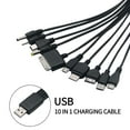 thumbnail image 7 of Multi Line Pin Charger 10 in 1 USB Cable Phone Mobiles Adapter Lead,Black, 7 of 7