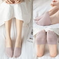 thumbnail image 2 of RABBITH 5 Pairs Women Toe Topper Liner Half Socks Seamless Non-Skid Heels Forefoot Cover, 2 of 19