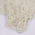 thumbnail image 3 of Women Summer Short Sleeve Crochet Shrugs Hollow Out Flower Lace Open Front Cropped Cardigan Sunscreen Scalloped Trim Bolero for Jacket, 3 of 14