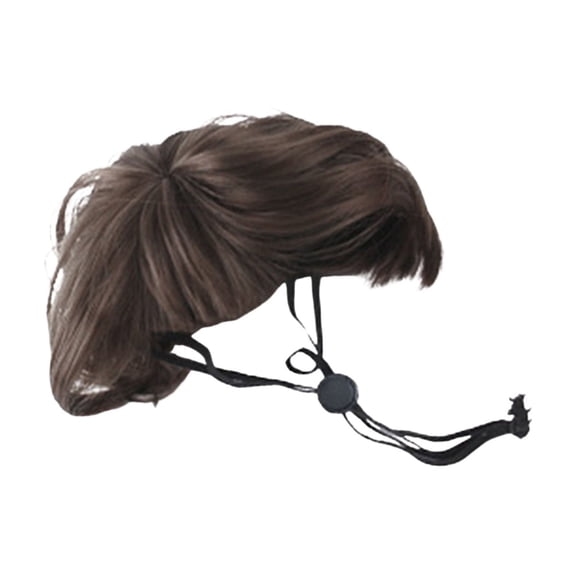 Pet Wigs For Dogs Fashionable Bob Wig With Straight High Temperature Synthetic Hair Accessory Indoor Outdoor Use For Pet Cat Dog