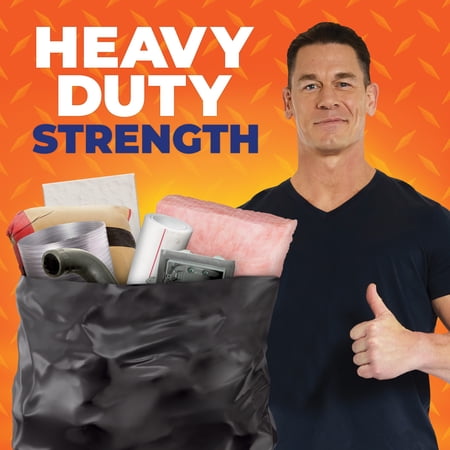 Hefty Heavy Duty Contractor Large Trash Bags, 45 Gallon, 20 Count