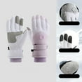 thumbnail image 4 of BKQCNKM Ski Gloves for Cold Weather Warm Windproof Rainproof Cold Proof Ski Riding Warm Gloves for Cycling Running Hiking Activities Winter Gloves Purple One Size, 4 of 4