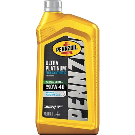 Pennzoil Ultra Platinum Full Synthetic 0W-40 Motor Oil, 1 Quart (Pack of 6)