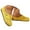 Yellow, variant on Women Casual Shoes Bohemian Hollow Out Mid Heel Slip On Mules Breathable Stylish Footwear For Spring, Summer And School ,Us Size:6.5