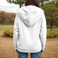 thumbnail image 6 of BOBOGOJP Hoodies For Teen Girls Trendy Long Sleeve Zip Up Oversized Sweatshirt Lightweight Los Angeles Preppy Fleece Jacket White for Size 3XL, 6 of 8