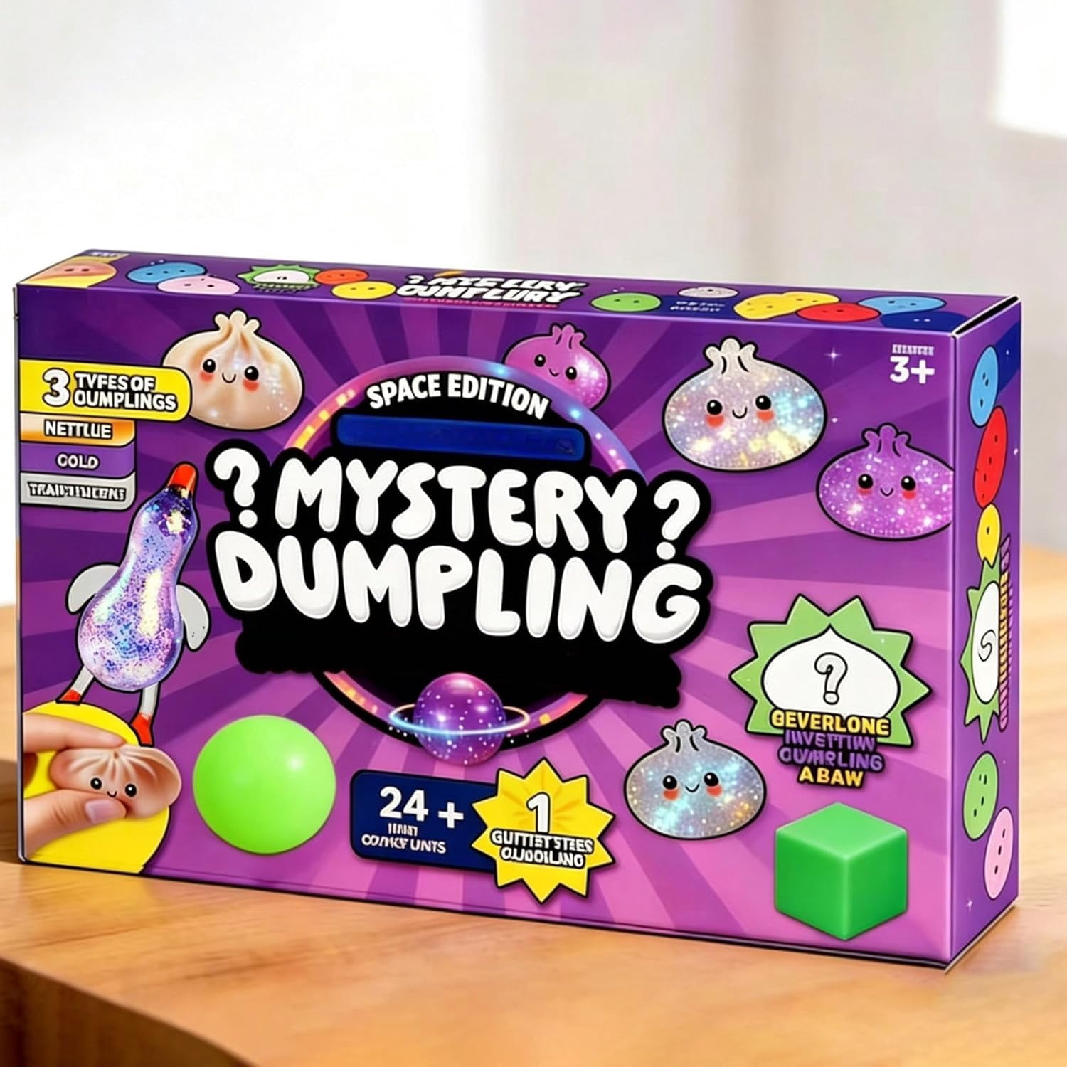 2026 Dumpling Squishy Advent Calendar, 24 PCS Dumpling Mystery Surprise Fidget Toys, Stress & Anxiety Relief Sensory Toys for Adults, Ideal Holiday & Birthday Gift (A)